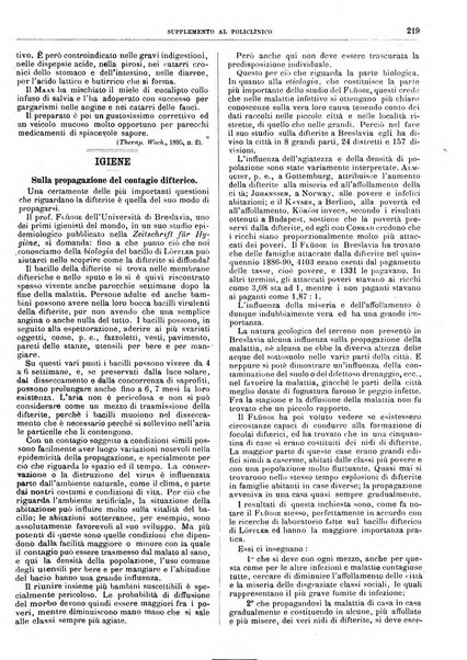 Supplemento al policlinico periodico di medicina, chirurgia ed igiene