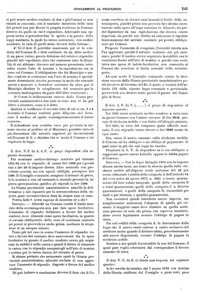 Supplemento al policlinico periodico di medicina, chirurgia ed igiene