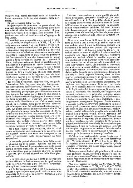 Supplemento al policlinico periodico di medicina, chirurgia ed igiene