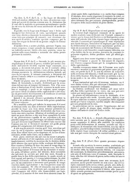 Supplemento al policlinico periodico di medicina, chirurgia ed igiene