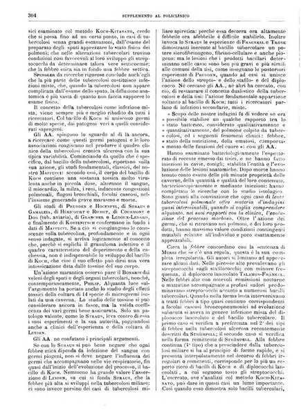 Supplemento al policlinico periodico di medicina, chirurgia ed igiene