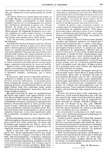 Supplemento al policlinico periodico di medicina, chirurgia ed igiene