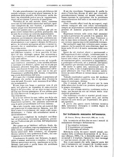 Supplemento al policlinico periodico di medicina, chirurgia ed igiene