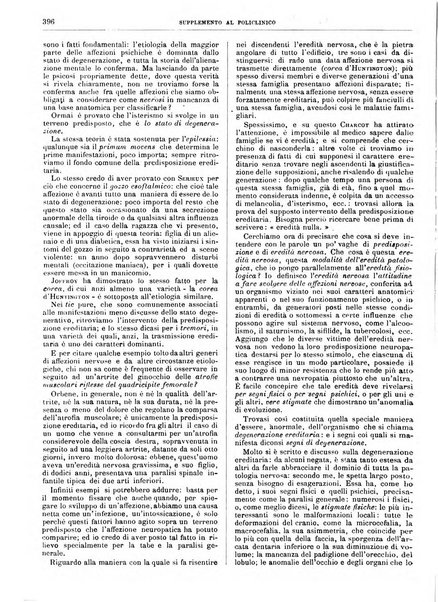 Supplemento al policlinico periodico di medicina, chirurgia ed igiene