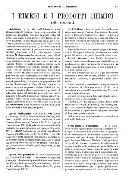 Supplemento al policlinico periodico di medicina, chirurgia ed igiene