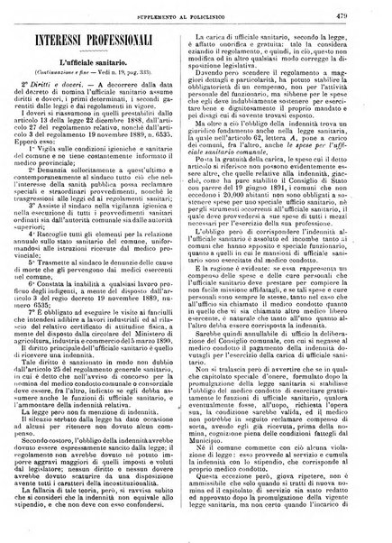 Supplemento al policlinico periodico di medicina, chirurgia ed igiene