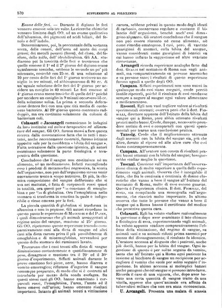 Supplemento al policlinico periodico di medicina, chirurgia ed igiene