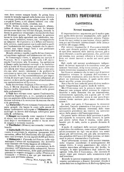 Supplemento al policlinico periodico di medicina, chirurgia ed igiene