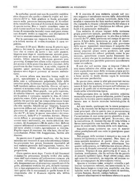 Supplemento al policlinico periodico di medicina, chirurgia ed igiene