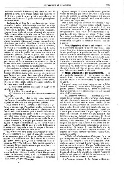 Supplemento al policlinico periodico di medicina, chirurgia ed igiene