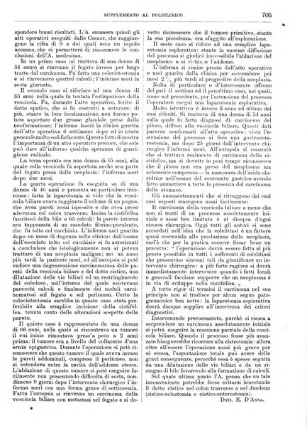 Supplemento al policlinico periodico di medicina, chirurgia ed igiene