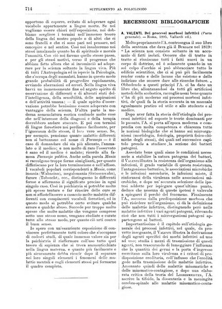 Supplemento al policlinico periodico di medicina, chirurgia ed igiene