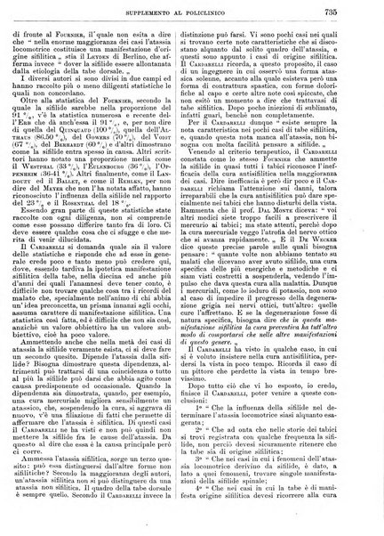 Supplemento al policlinico periodico di medicina, chirurgia ed igiene