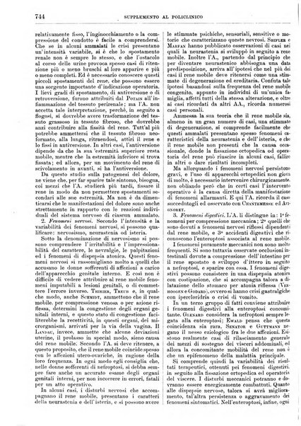 Supplemento al policlinico periodico di medicina, chirurgia ed igiene