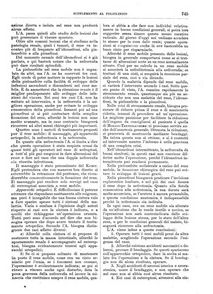 Supplemento al policlinico periodico di medicina, chirurgia ed igiene