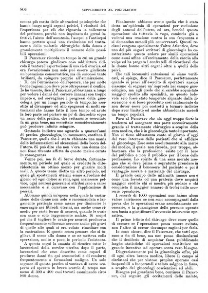 Supplemento al policlinico periodico di medicina, chirurgia ed igiene