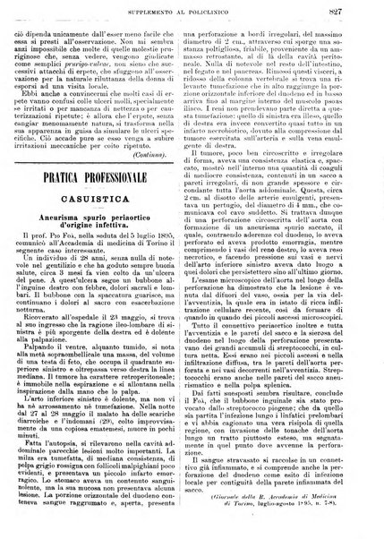 Supplemento al policlinico periodico di medicina, chirurgia ed igiene