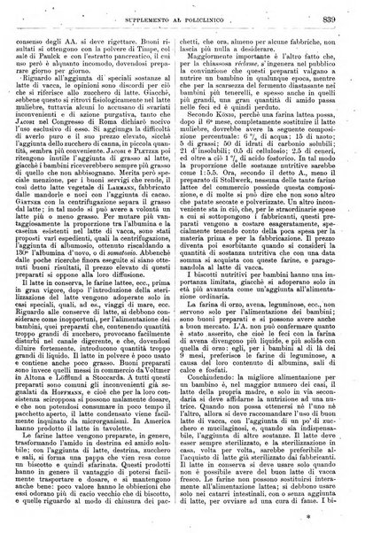 Supplemento al policlinico periodico di medicina, chirurgia ed igiene