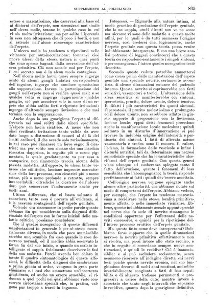 Supplemento al policlinico periodico di medicina, chirurgia ed igiene