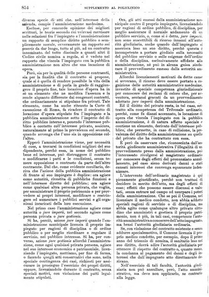 Supplemento al policlinico periodico di medicina, chirurgia ed igiene