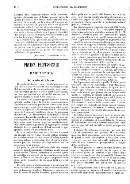 Supplemento al policlinico periodico di medicina, chirurgia ed igiene