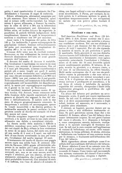 Supplemento al policlinico periodico di medicina, chirurgia ed igiene