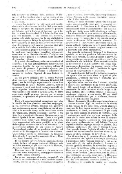 Supplemento al policlinico periodico di medicina, chirurgia ed igiene