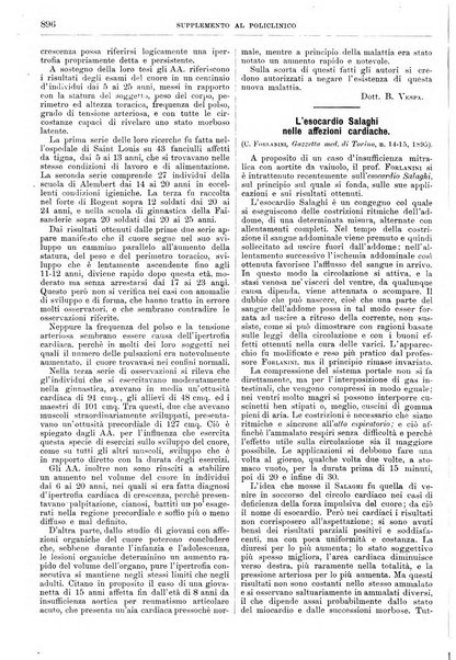 Supplemento al policlinico periodico di medicina, chirurgia ed igiene