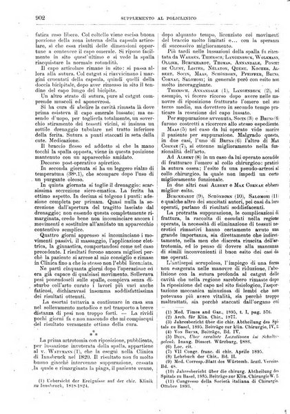 Supplemento al policlinico periodico di medicina, chirurgia ed igiene