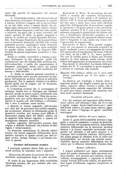 Supplemento al policlinico periodico di medicina, chirurgia ed igiene