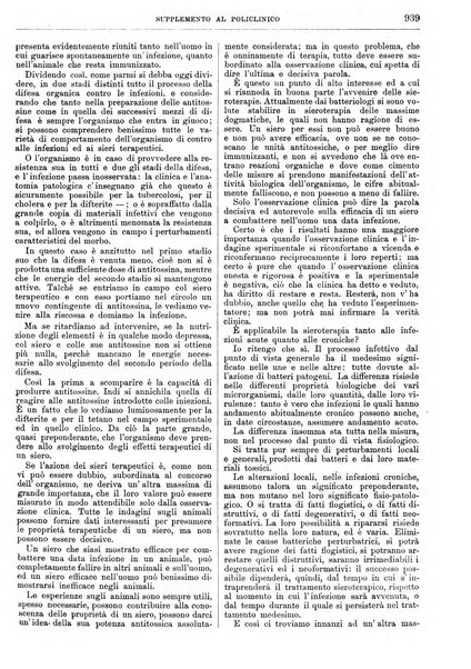 Supplemento al policlinico periodico di medicina, chirurgia ed igiene