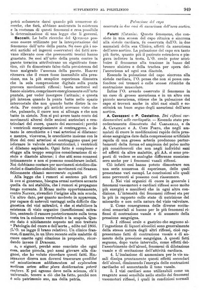 Supplemento al policlinico periodico di medicina, chirurgia ed igiene