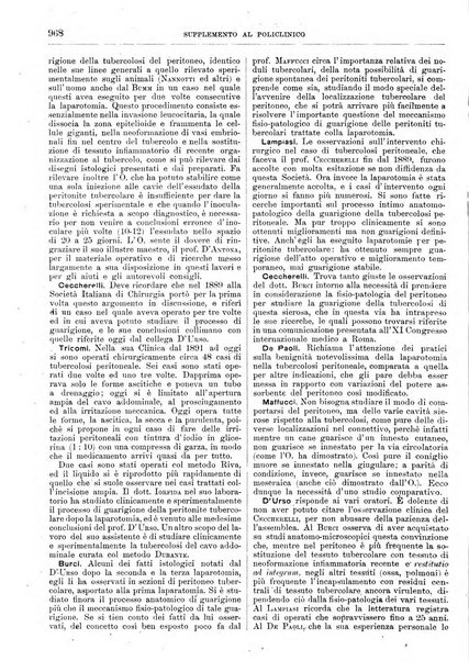 Supplemento al policlinico periodico di medicina, chirurgia ed igiene