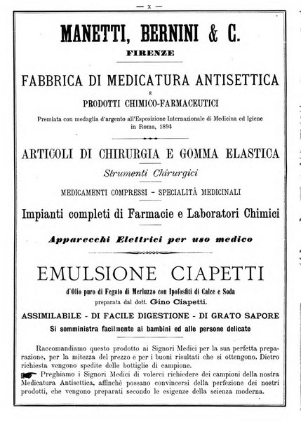 Supplemento al policlinico periodico di medicina, chirurgia ed igiene