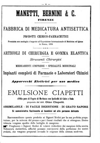 Supplemento al policlinico periodico di medicina, chirurgia ed igiene