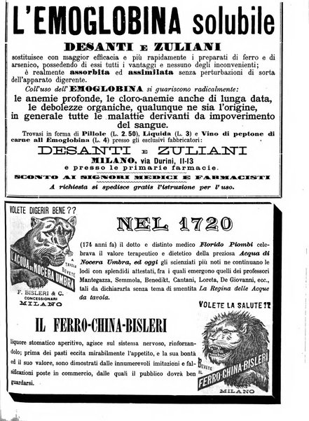 Supplemento al policlinico periodico di medicina, chirurgia ed igiene