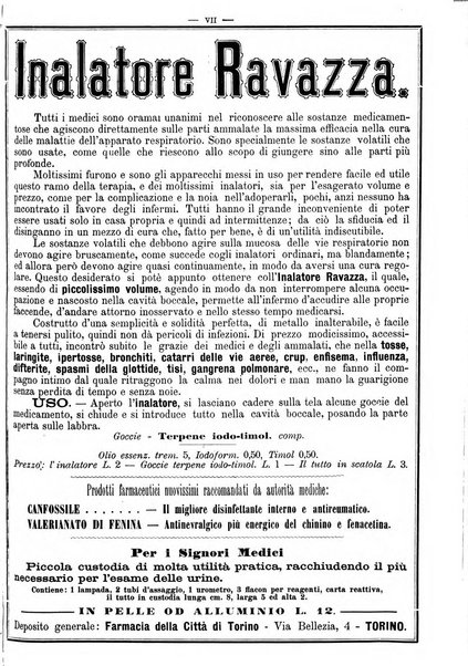 Supplemento al policlinico periodico di medicina, chirurgia ed igiene