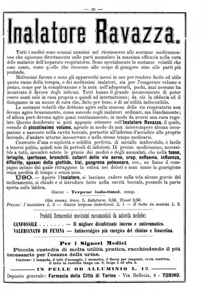 Supplemento al policlinico periodico di medicina, chirurgia ed igiene