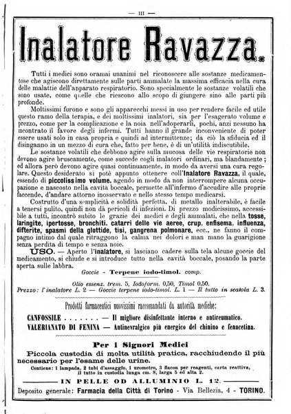 Supplemento al policlinico periodico di medicina, chirurgia ed igiene