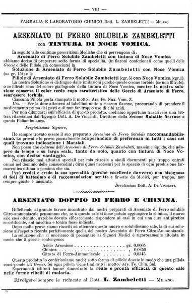 Supplemento al policlinico periodico di medicina, chirurgia ed igiene