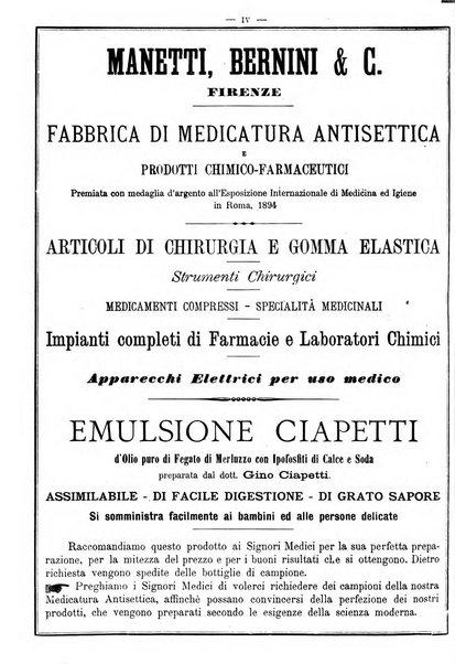 Supplemento al policlinico periodico di medicina, chirurgia ed igiene