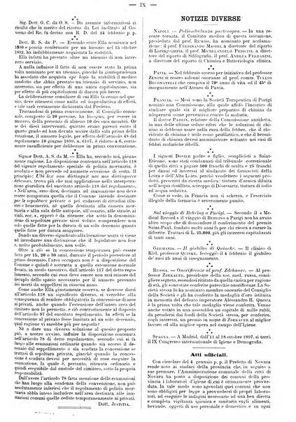 Supplemento al policlinico periodico di medicina, chirurgia ed igiene