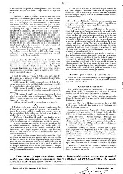 Supplemento al policlinico periodico di medicina, chirurgia ed igiene