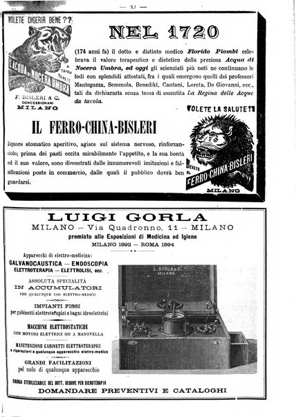 Supplemento al policlinico periodico di medicina, chirurgia ed igiene