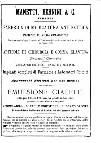 Supplemento al policlinico periodico di medicina, chirurgia ed igiene