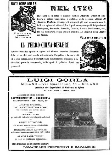 Supplemento al policlinico periodico di medicina, chirurgia ed igiene