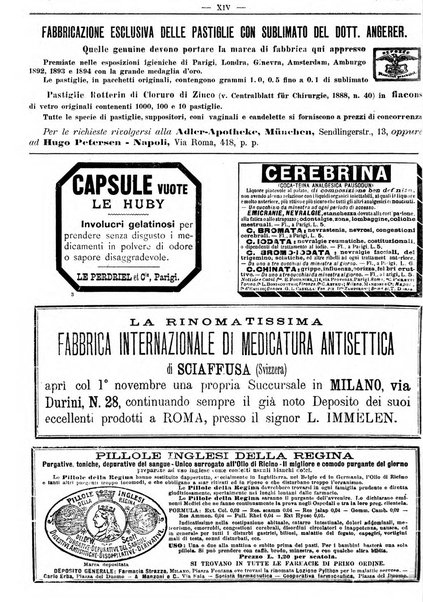 Supplemento al policlinico periodico di medicina, chirurgia ed igiene