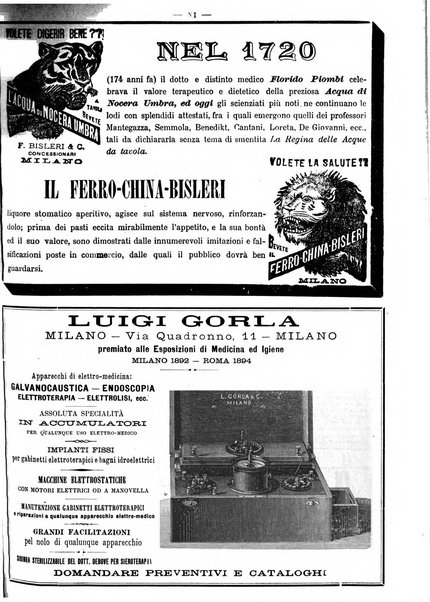 Supplemento al policlinico periodico di medicina, chirurgia ed igiene