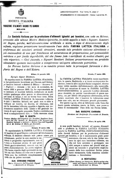 Supplemento al policlinico periodico di medicina, chirurgia ed igiene