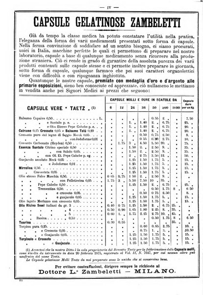 Supplemento al policlinico periodico di medicina, chirurgia ed igiene